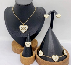 Stainless steel jewelry necklace earring bracelet ring Wholesale