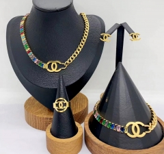 Stainless steel jewelry necklace earring bracelet ring Wholesale