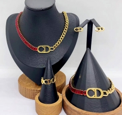 Stainless steel jewelry necklace earring bracelet ring Wholesale