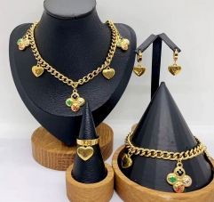 Stainless steel jewelry necklace earring bracelet ring Wholesale