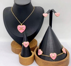 Stainless steel jewelry necklace earring bracelet ring Wholesale