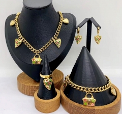 Stainless steel jewelry necklace earring bracelet ring Wholesale