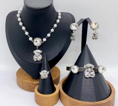 Stainless steel jewelry necklace earring bracelet ring Wholesale