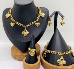 Stainless steel jewelry necklace earring bracelet ring Wholesale