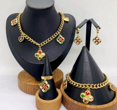 Stainless steel jewelry necklace earring bracelet ring Wholesale