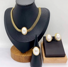 Stainless steel jewelry necklace earring ring Wholesale
