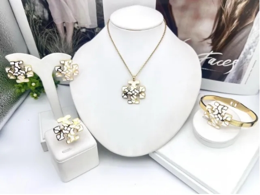 Stainless steel jewelry necklace Bracelet ring Earrings Wholesale