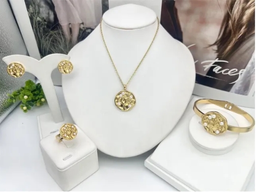 Stainless steel jewelry necklace Bracelet ring Earrings Wholesale