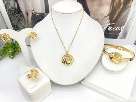 Stainless steel jewelry necklace Bracelet ring Earrings Wholesale