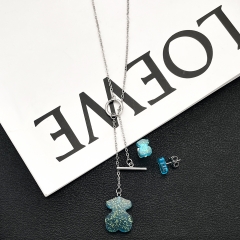 Stainless steel jewelry necklace Earrings Wholesale