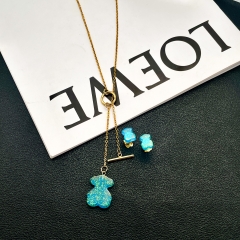 Stainless steel jewelry necklace Earrings Wholesale