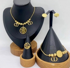 Stainless steel jewelry necklace Bracelet ring Earrings Wholesale