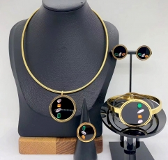 Stainless steel jewelry necklace Bracelet ring Earrings Wholesale