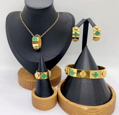 Stainless steel jewelry necklace Bracelet ring Earrings Wholesale