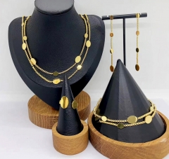 Stainless steel jewelry necklace Bracelet ring Earrings Wholesale