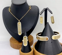 Stainless steel jewelry necklace Bracelet ring Earrings Wholesale