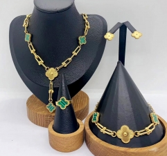 Stainless steel jewelry necklace Bracelet ring Earrings Wholesale