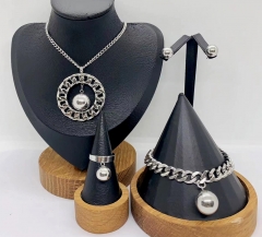 Stainless steel jewelry necklace Bracelet ring Earrings Wholesale
