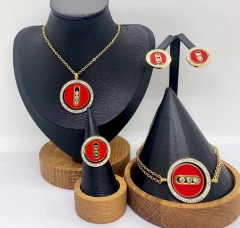 Stainless steel jewelry necklace Bracelet ring Earrings Wholesale