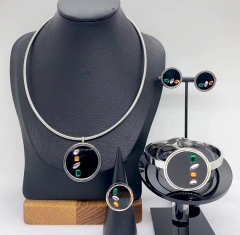 Stainless steel jewelry necklace Bracelet ring Earrings Wholesale