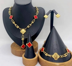 Stainless steel jewelry necklace Bracelet ring Earrings Wholesale