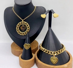 Stainless steel jewelry necklace Bracelet ring Earrings Wholesale