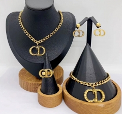 Stainless steel jewelry necklace Bracelet ring Earrings Wholesale