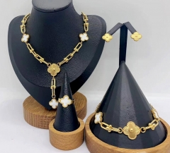 Stainless steel jewelry necklace Bracelet ring Earrings Wholesale