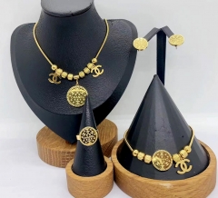 Stainless steel jewelry necklace Bracelet ring Earrings Wholesale