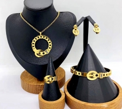 Stainless steel jewelry necklace Bracelet ring Earrings Wholesale