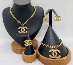 Stainless steel jewelry necklace Bracelet ring Earrings Wholesale