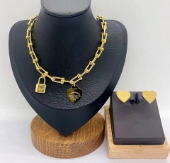 Stainless steel jewelry necklace  Earrings Wholesale