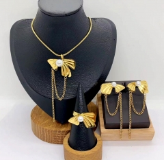 Stainless steel jewelry necklace ring Earrings Wholesale