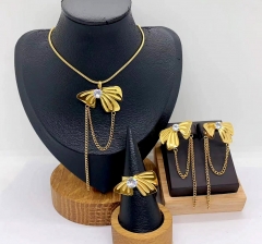 Stainless steel jewelry necklace ring Earrings Wholesale