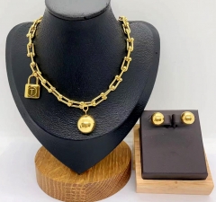 Stainless steel jewelry necklace  Earrings Wholesale