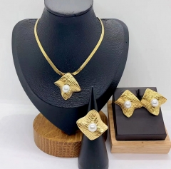 Stainless steel jewelry necklace ring Earrings Wholesale