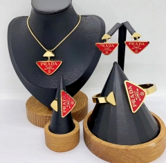 Stainless steel jewelry necklace Bracelet ring Earrings Wholesale