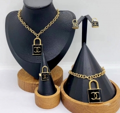 Stainless steel jewelry necklace Bracelet ring Earrings Wholesale