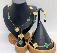 Stainless steel jewelry necklace Bracelet ring Earrings Wholesale