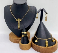 Stainless steel jewelry necklace Bracelet ring Earrings Wholesale