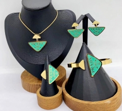 Stainless steel jewelry necklace Bracelet ring Earrings Wholesale