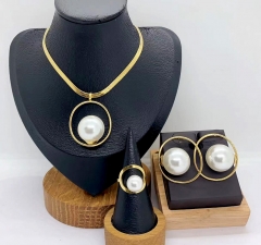 Stainless steel jewelry necklace ring Earrings Wholesale