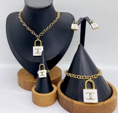 Stainless steel jewelry necklace Bracelet ring Earrings Wholesale