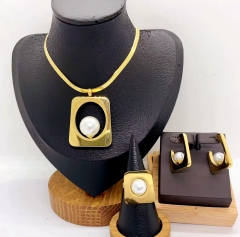 Stainless steel jewelry necklace ring Earrings Wholesale