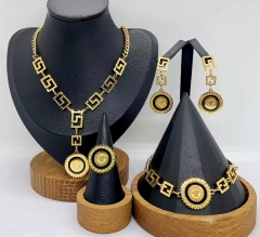 Stainless steel jewelry necklace Bracelet ring Earrings Wholesale