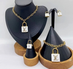 Stainless steel jewelry necklace Bracelet ring Earrings Wholesale