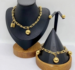 Stainless steel jewelry necklace Bracelet Earrings Wholesale