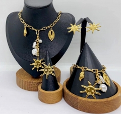 Stainless steel jewelry necklace Bracelet ring Earrings Wholesale