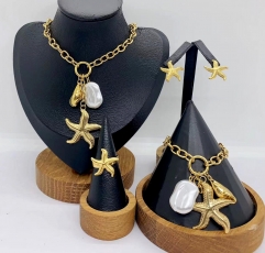 Stainless steel jewelry necklace Bracelet ring Earrings Wholesale