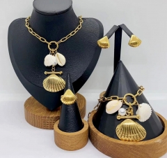 Stainless steel jewelry necklace Bracelet ring Earrings Wholesale